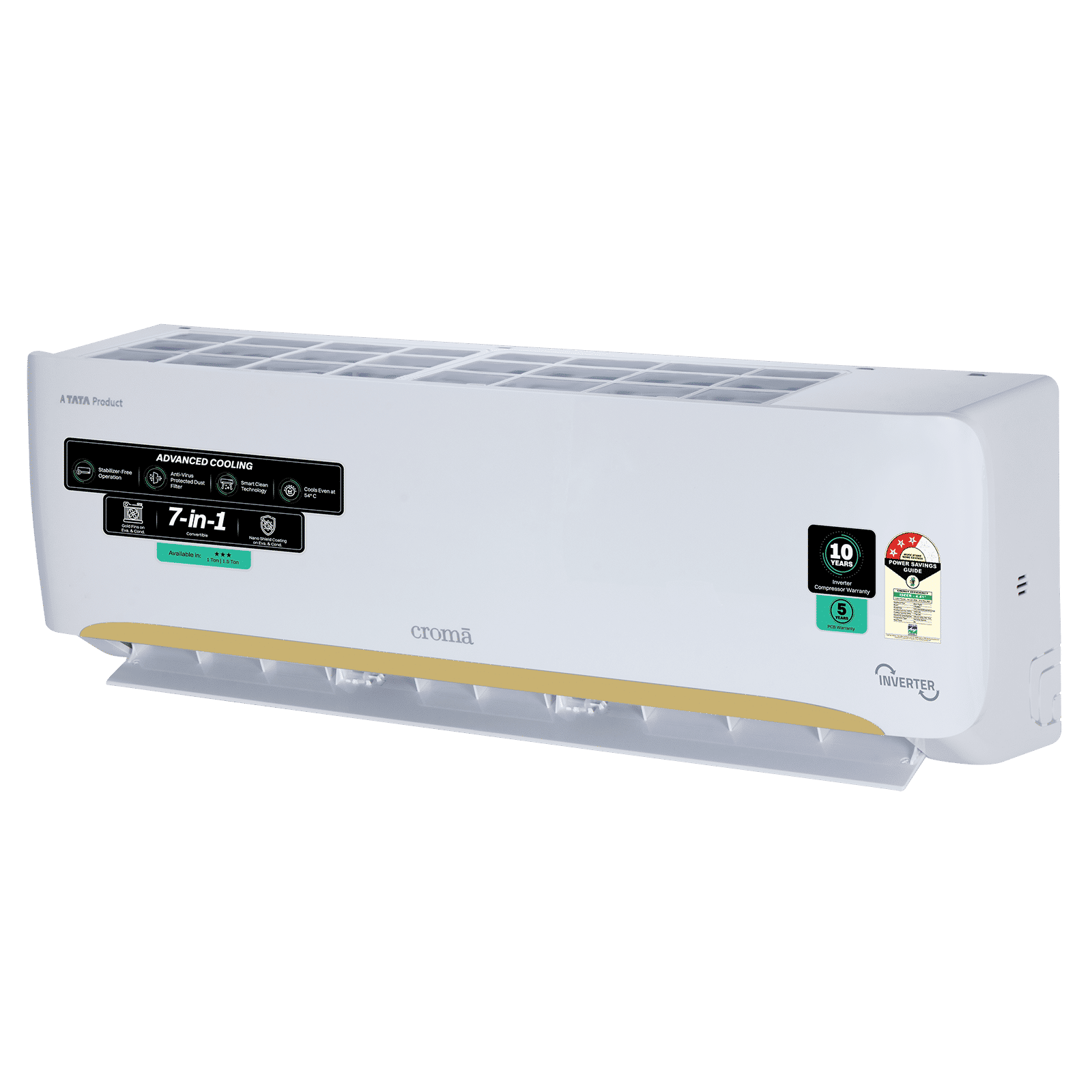 Buy Croma 7 in 1 Convertible 1 Ton 3 Star Inverter Split AC with
